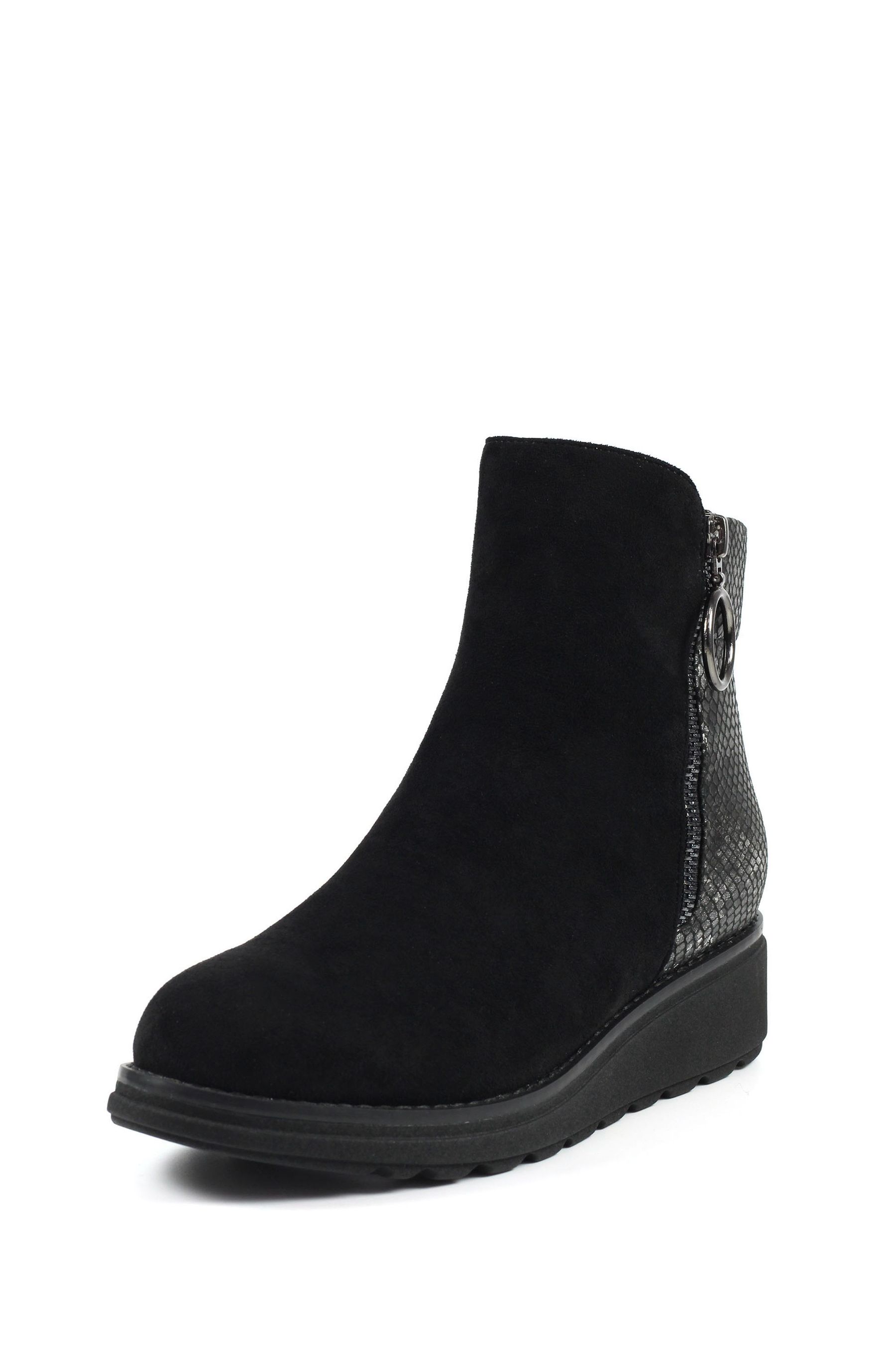 Buy Lunar Alder Wedge Black Ankle Boots from the Next UK online shop