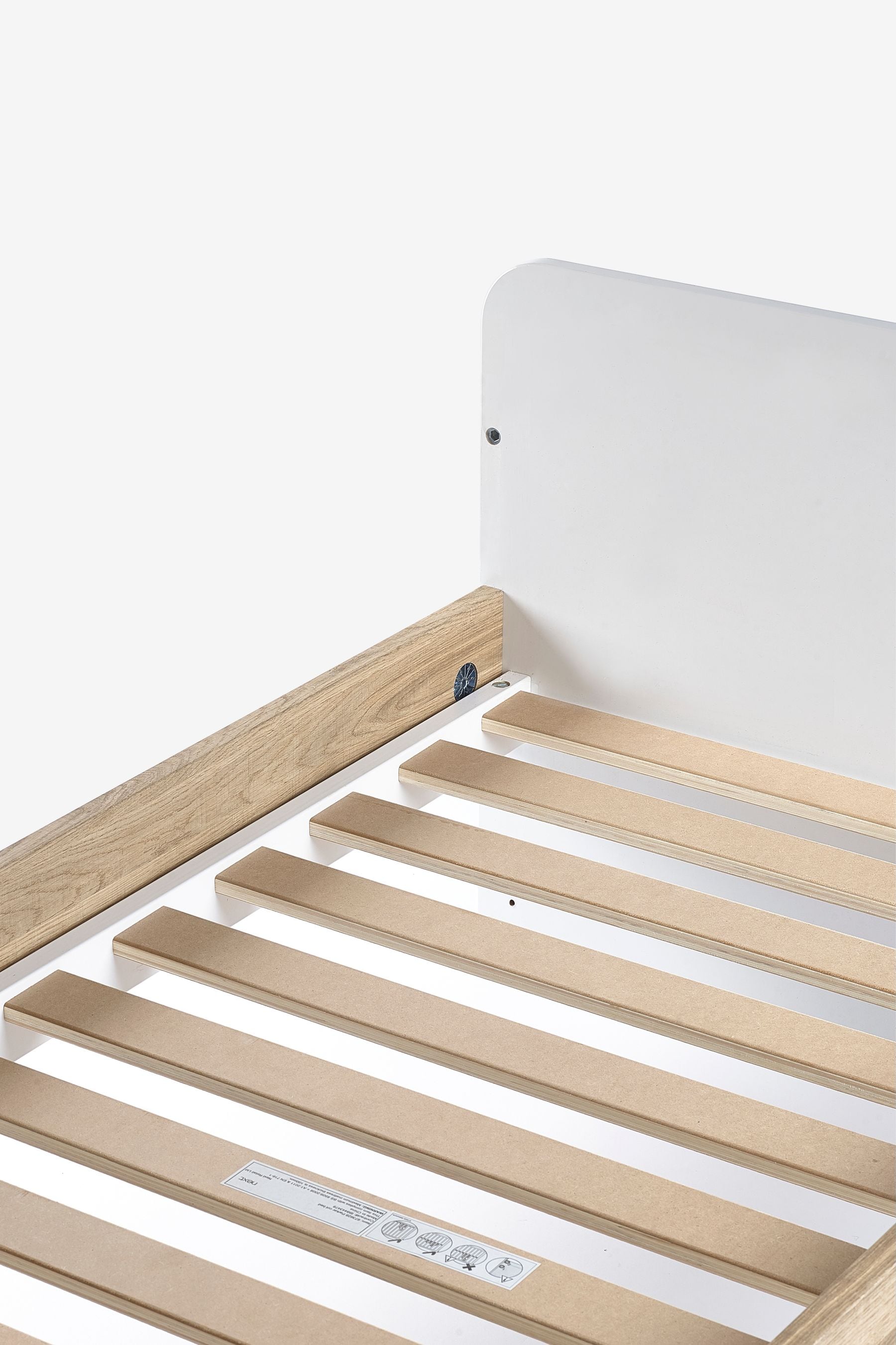 White Wood Effect Parker Kids Nursery Cot Bed