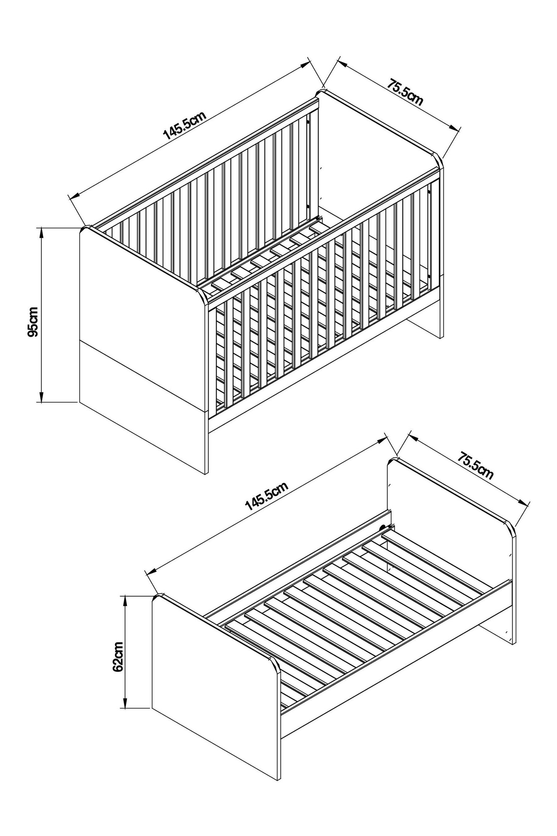 Cot measurements uk shop