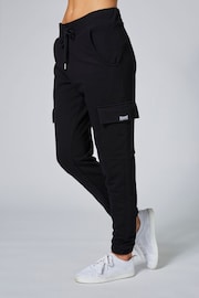 Pineapple Black Womens Cargo Joggers - Image 1 of 5