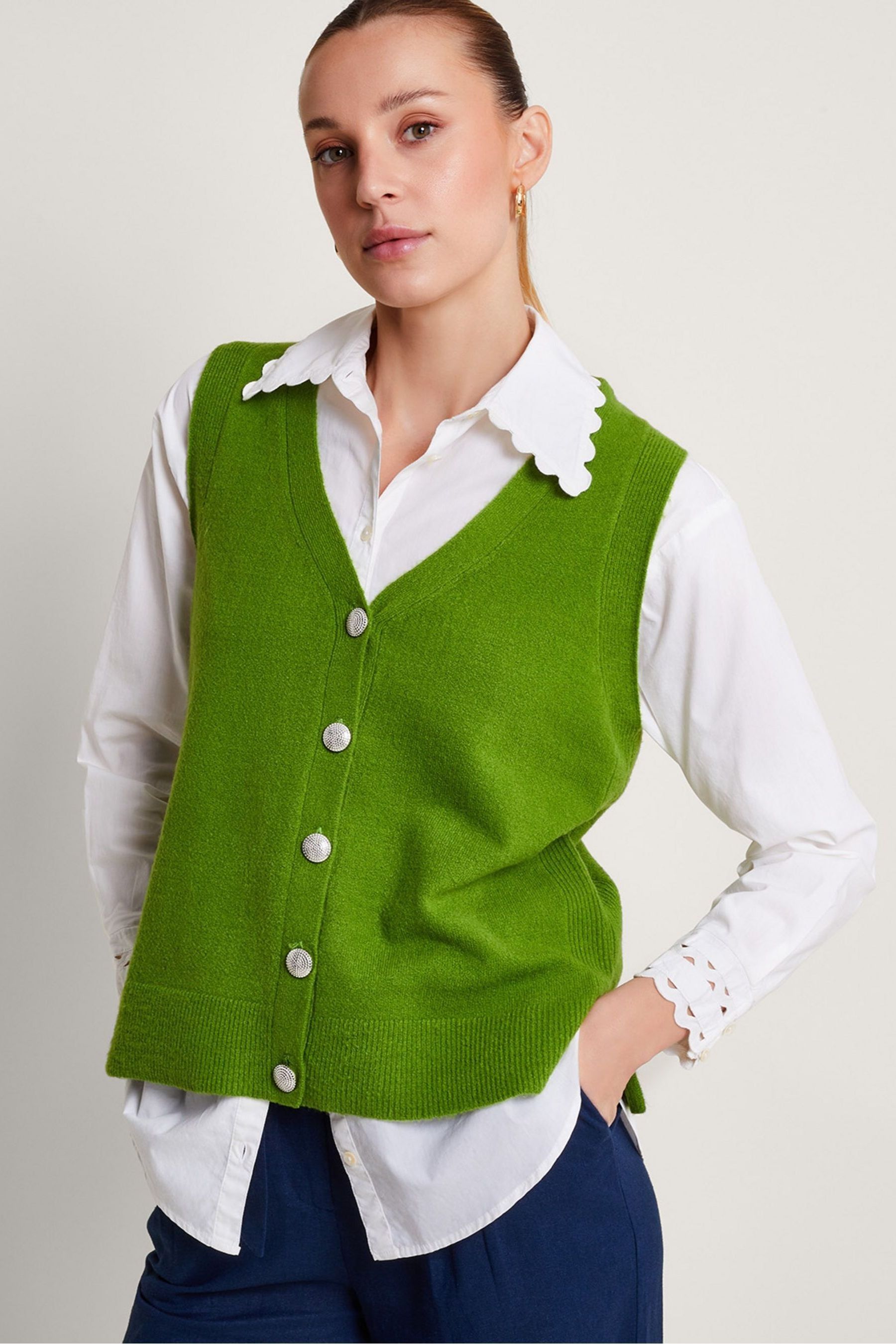 Lime green deals sweater vest