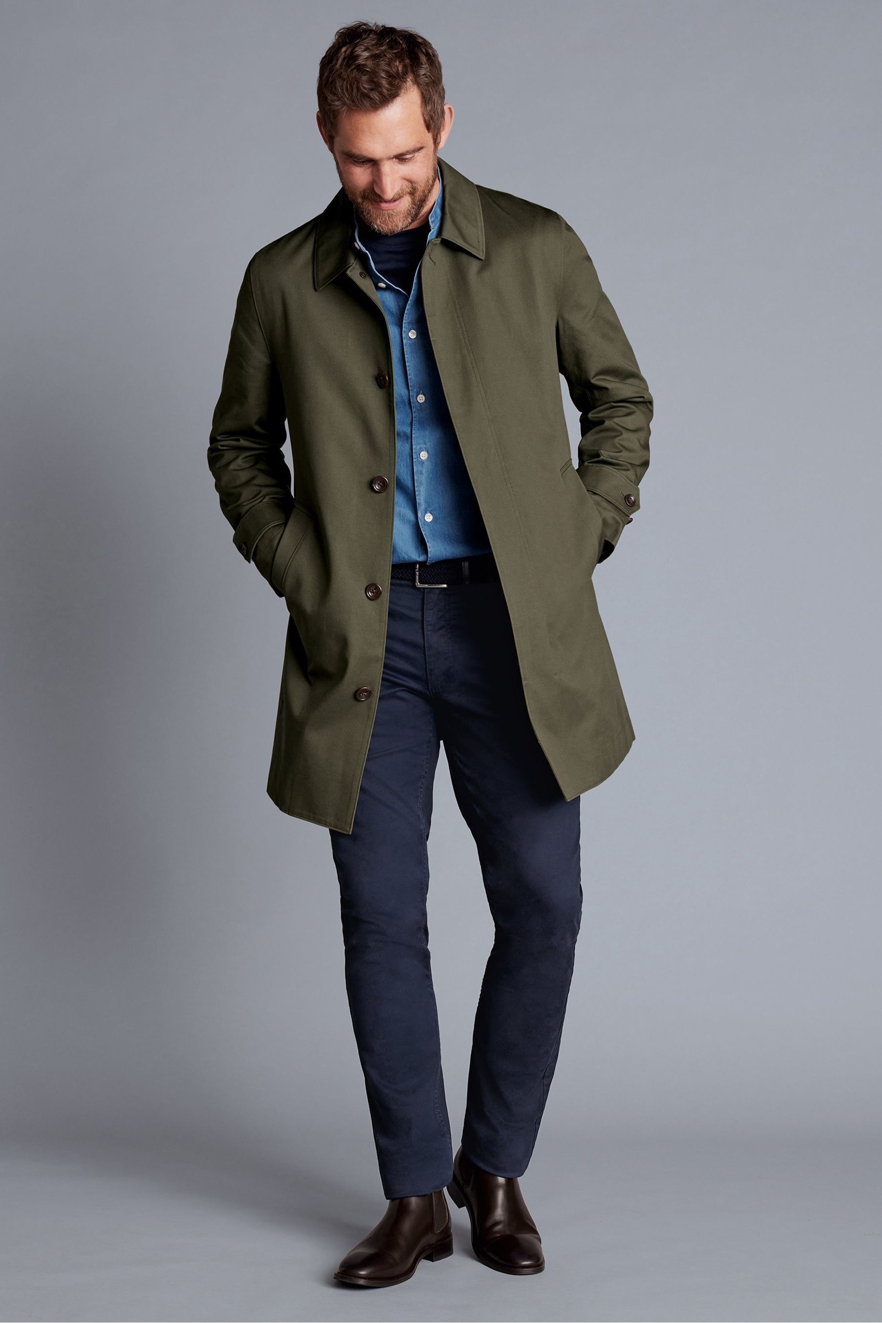 Charles tyrwhitt trench coat clearance