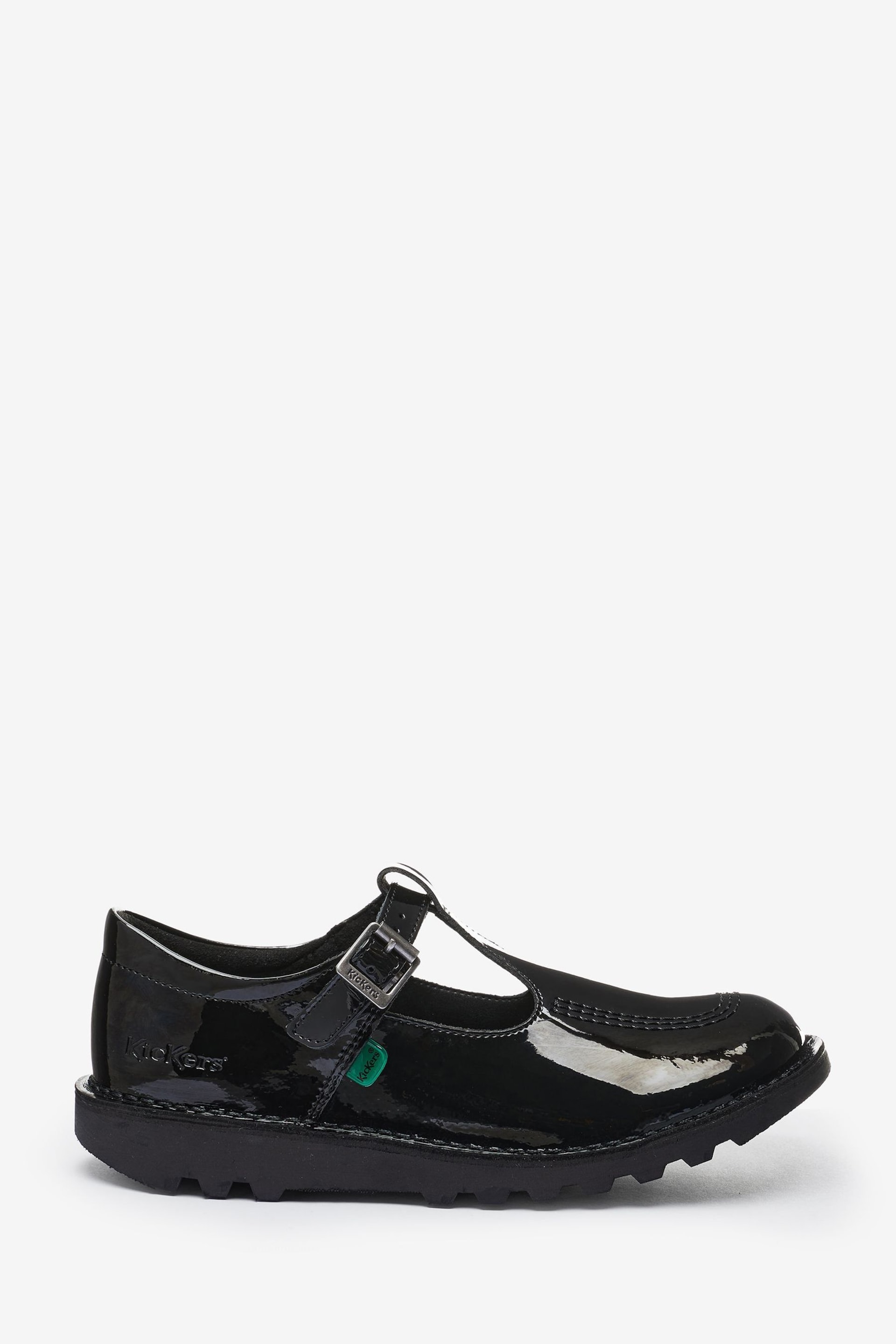 Kickers Youth Patent Leather Kick Black Shoes - Image 1 of 4