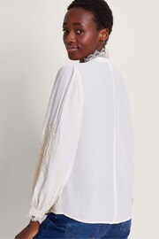 Monsoon Natural Elsa Embellished Blouse - Image 2 of 5