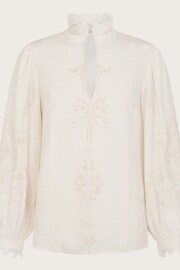 Monsoon Natural Elsa Embellished Blouse - Image 5 of 5