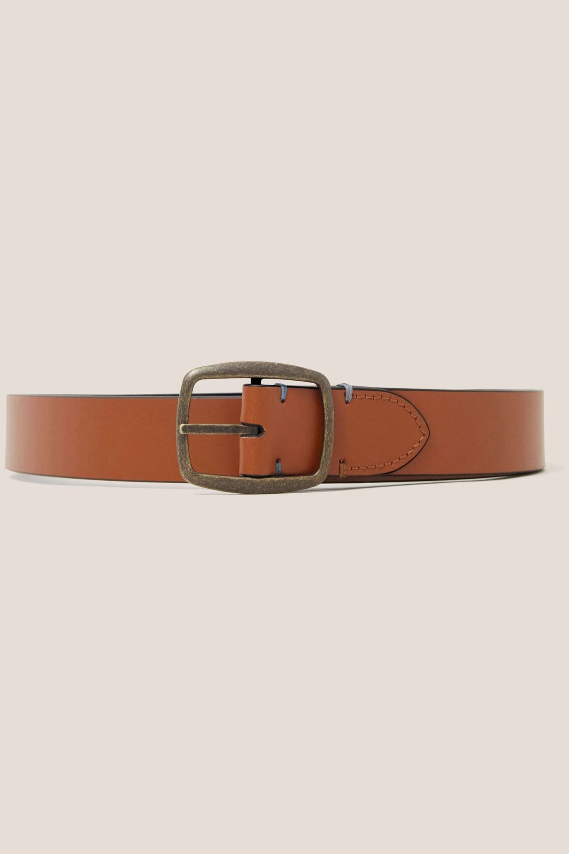 White Stuff Natural Reversible Leather Belt - Image 1 of 2