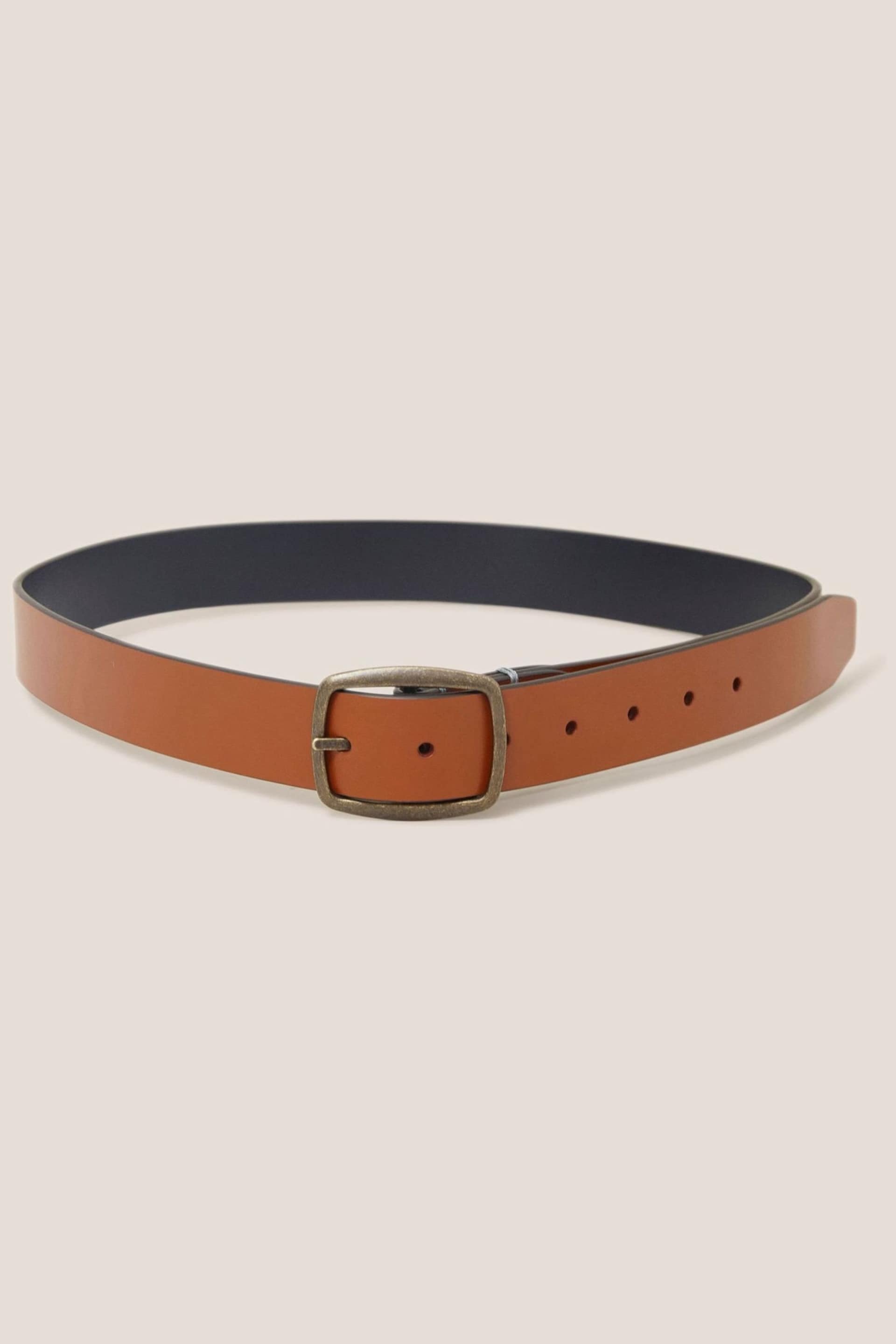 White Stuff Natural Reversible Leather Belt - Image 2 of 2