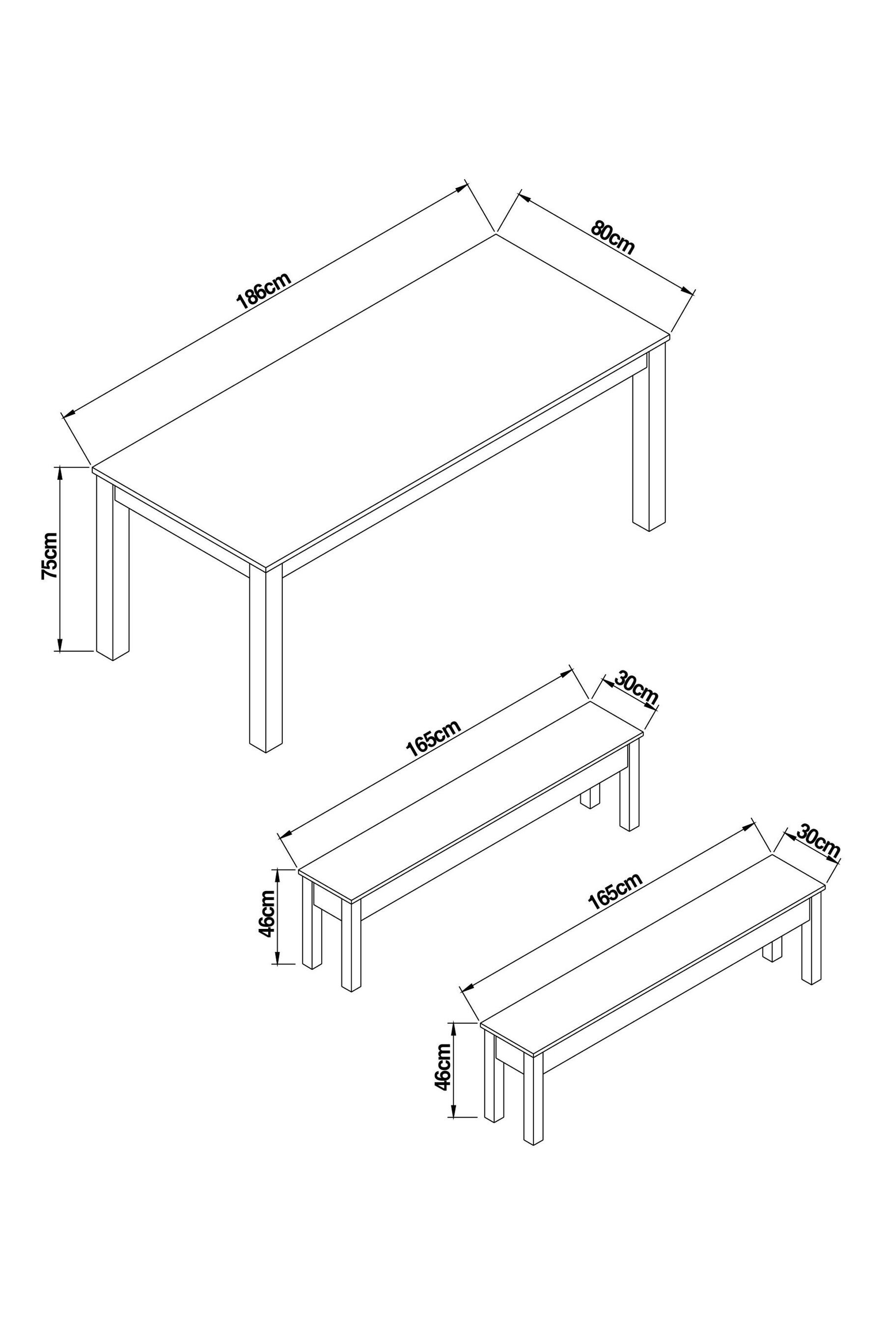 Next bronx hotsell bench set