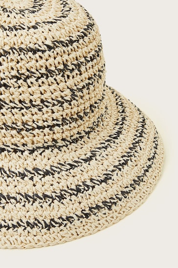 Monsoon Cream Crochet Bucket Hat