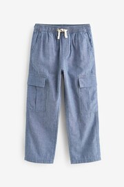 Blue Chambray Cargo Trousers (3-16yrs) - Image 1 of 3