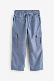 Blue Chambray Cargo Trousers (3-16yrs) - Image 2 of 3