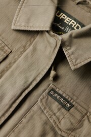 Superdry Moss Khaki Embroidered Military Jacket - Image 5 of 6