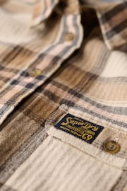 Superdry Beige/Cream Check Lumberjack Check Flannel Shirt - Image 5 of 6