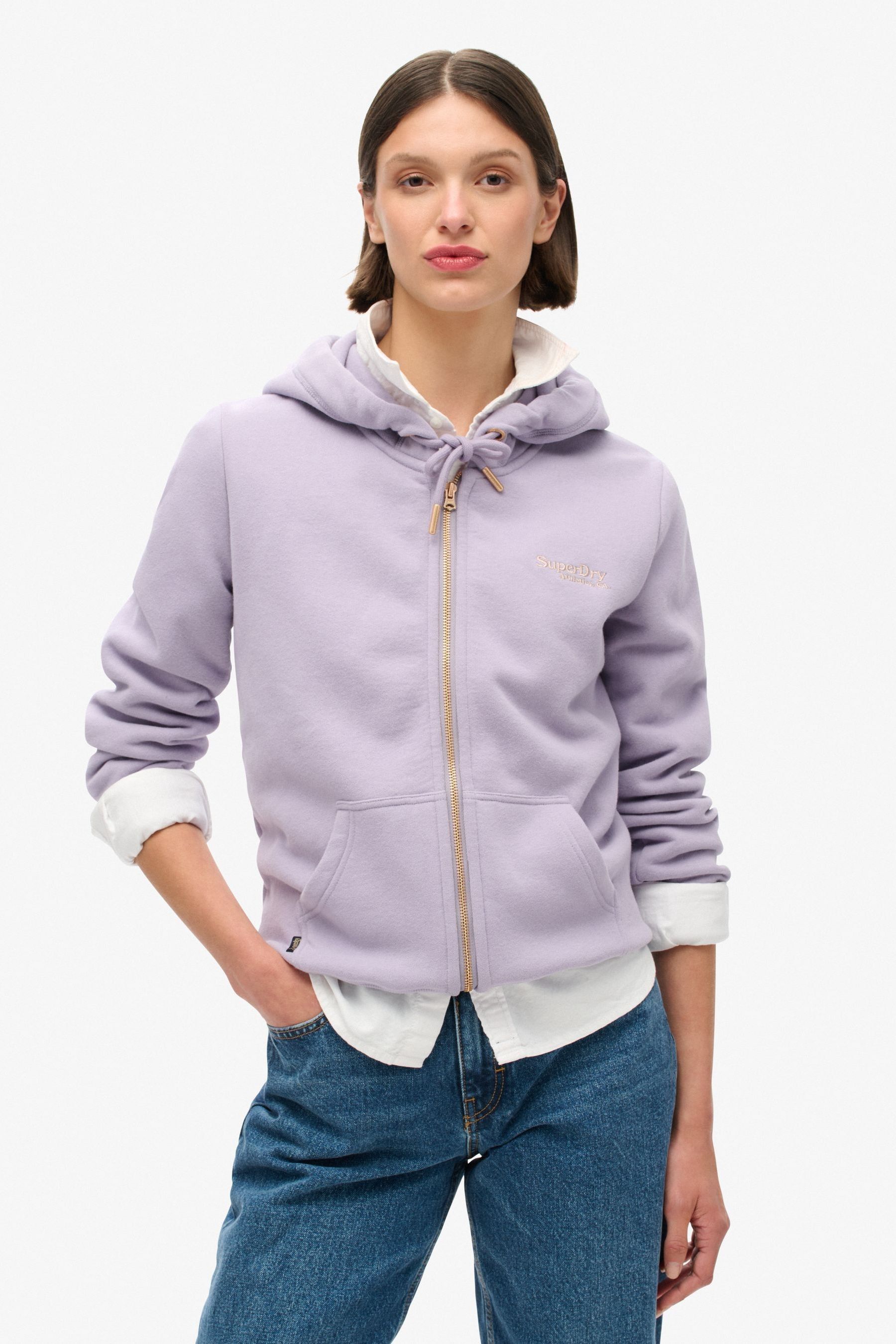 Superdry lilac hoodie sale