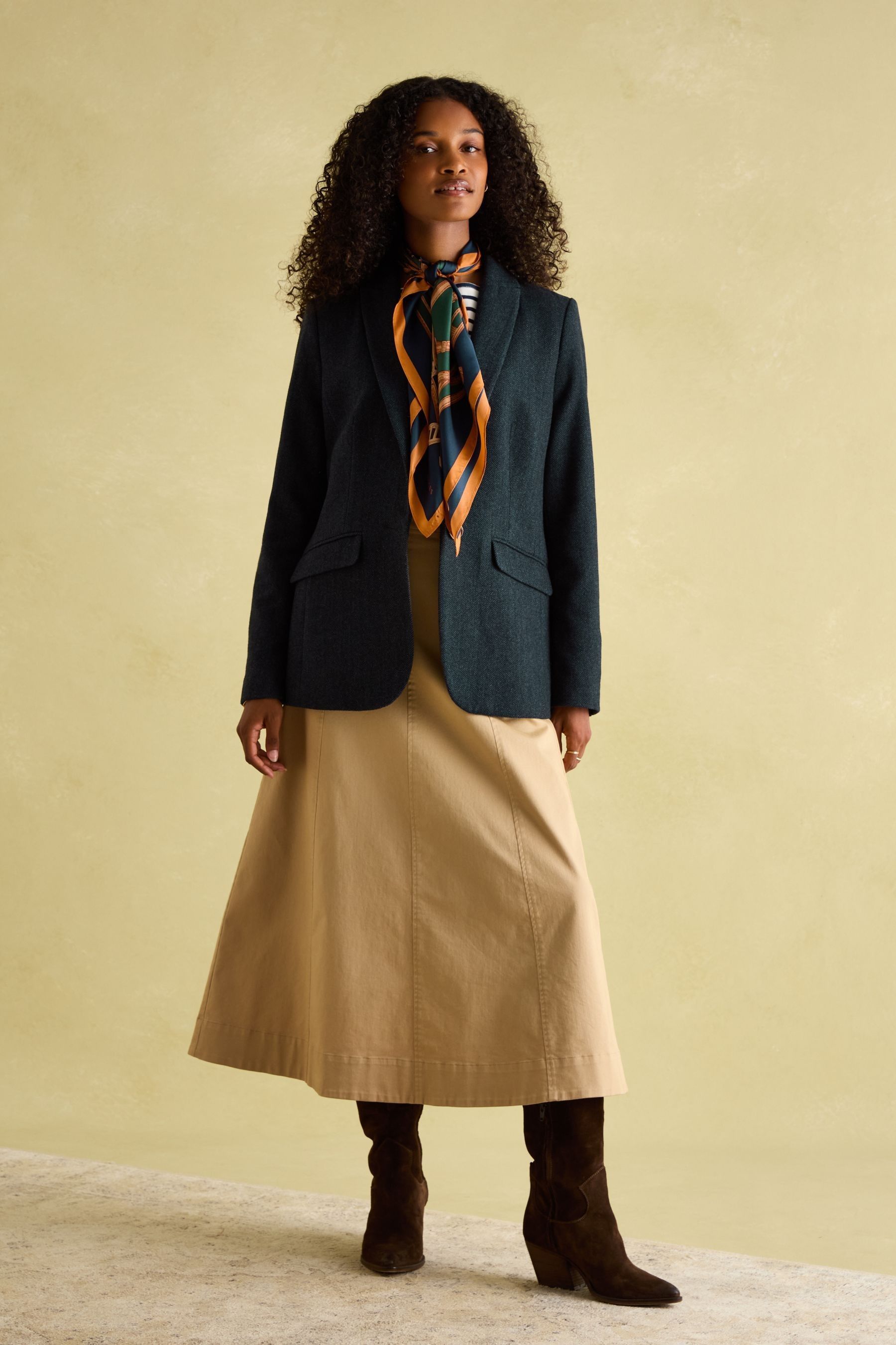 Buy Joules Bramble Navy Blue Tweed Blazer from Next USA
