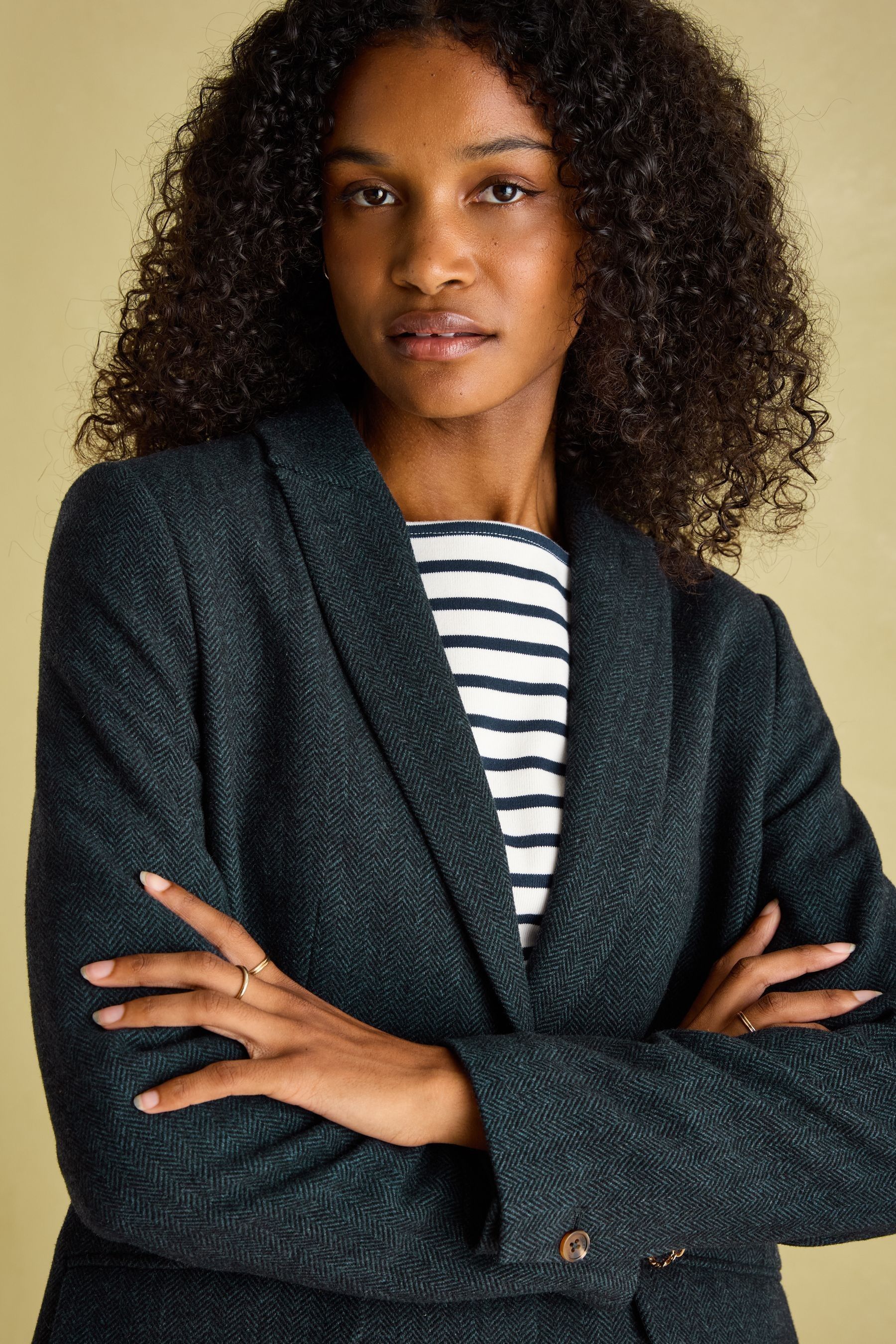 Joules navy tweed blazer hotsell