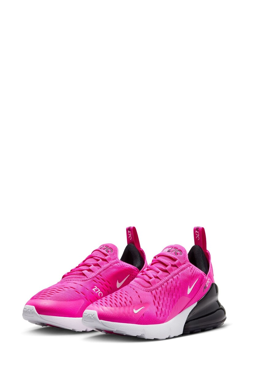Nike Pink Youth Air Max 270 Trainers - Image 5 of 11