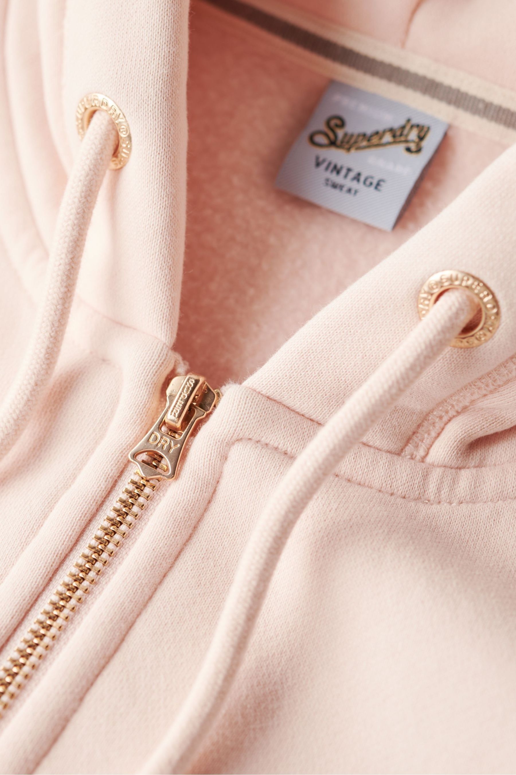 Buy Superdry Pink Clay Essential Logo Zip Hoodie from Next Belgium