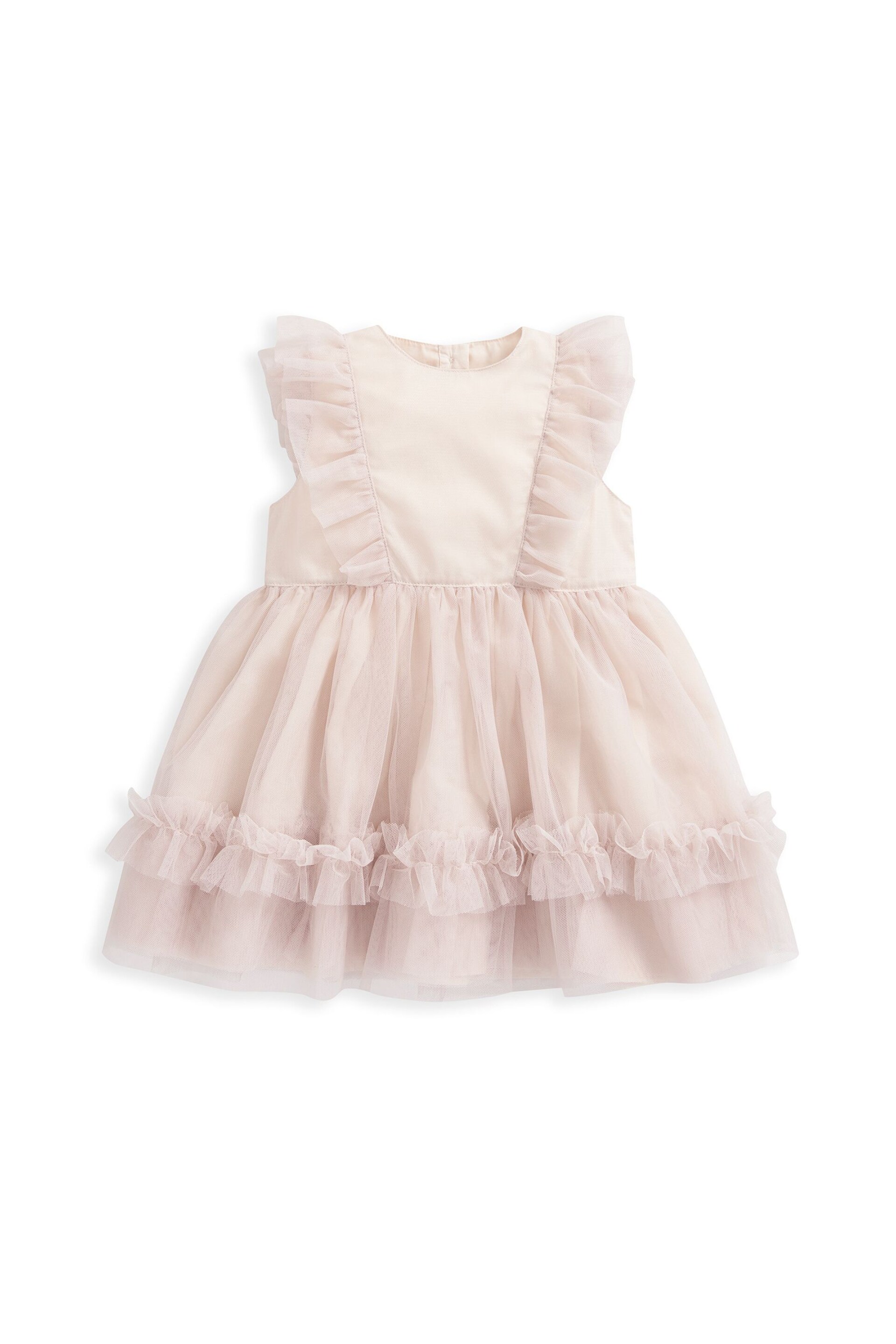 Mamas & Papas Pink Tuelle Frill Dress - Image 2 of 3