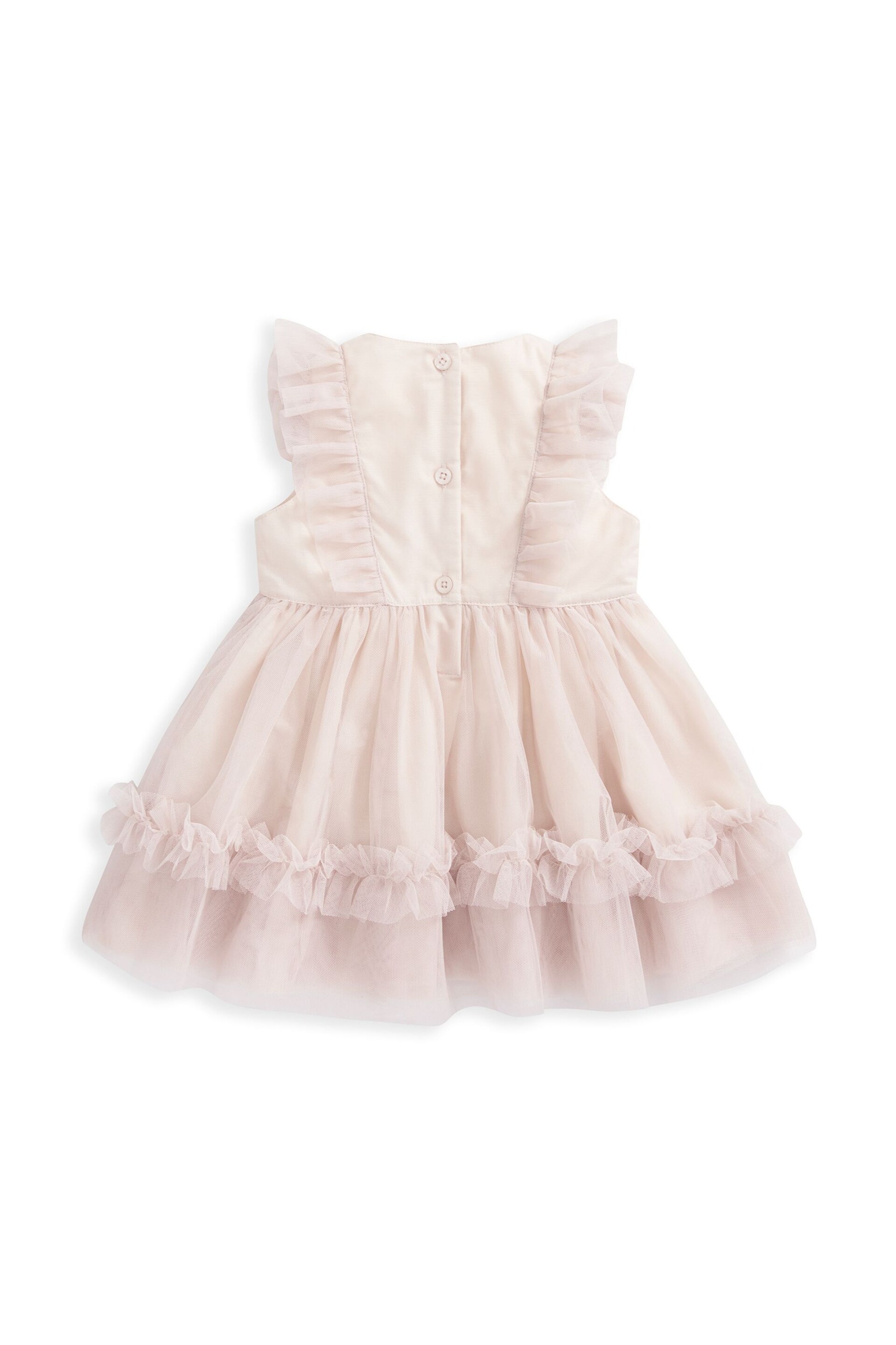 Mamas & Papas Pink Tuelle Frill Dress - Image 3 of 3