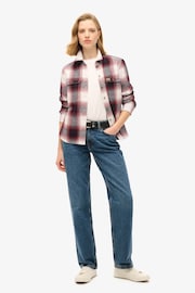 Superdry Red/Ivory Check 100% Cotton Lumberjack Check Flannel Shirt - Image 3 of 6