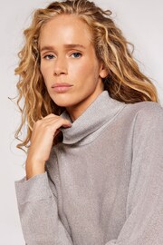 Apricot Silver Roll Neck Batwing Jumper - Image 4 of 4