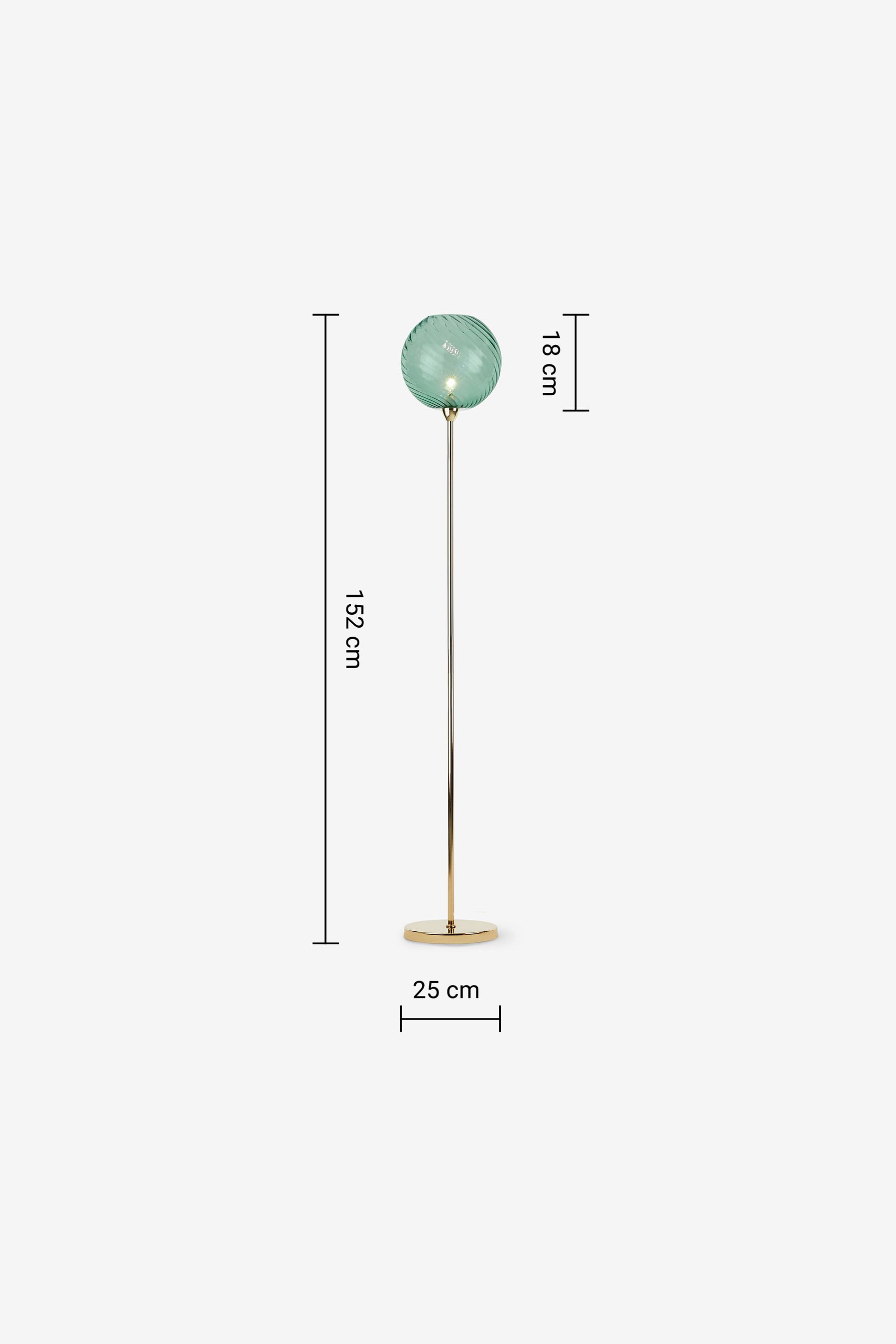 Buy MADE.COM Blue Ilaria Floor Lamp from the AspennigeriaShops online shop