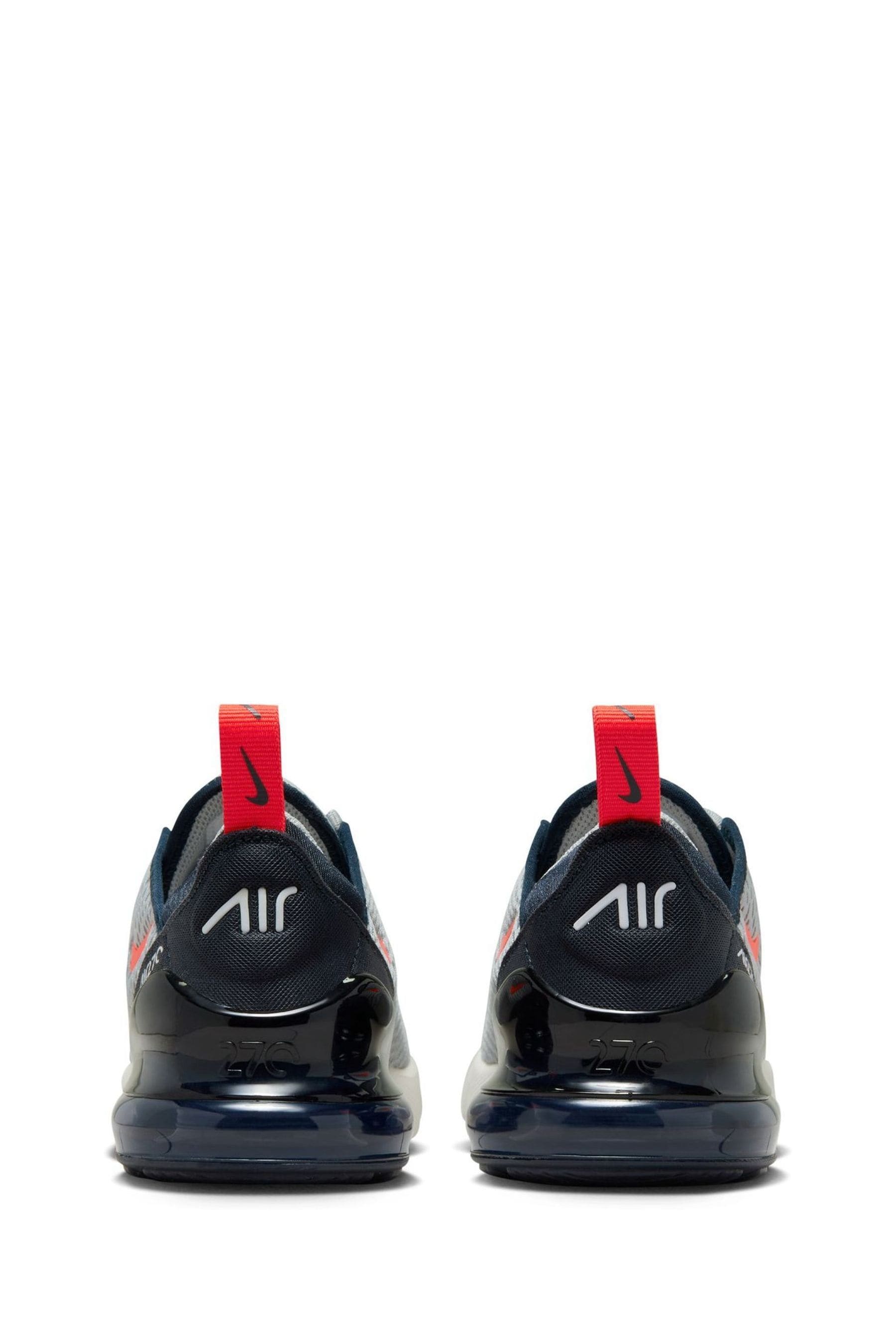 Buy Nike Grey Red Air Max 270 Junior Trainers from Next Luxembourg