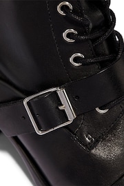 AllSaints Black Katy Ankle Calf Boots - Image 4 of 7