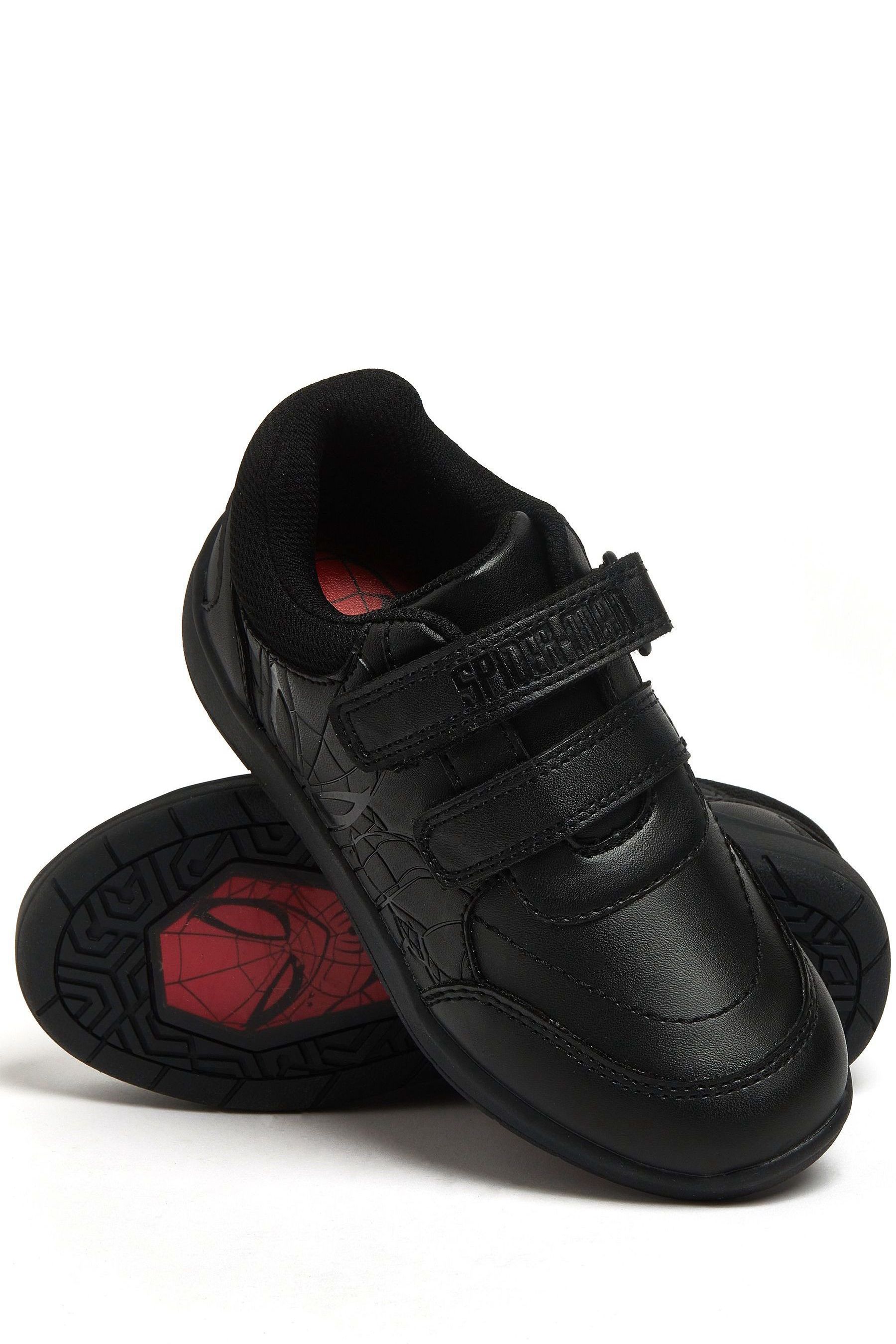 Character Black Spider Man Boys School Shoes us1