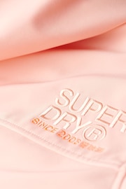 Superdry Peach Pearl Pink Hooded Soft Shell Trekker Jacket - Image 5 of 5