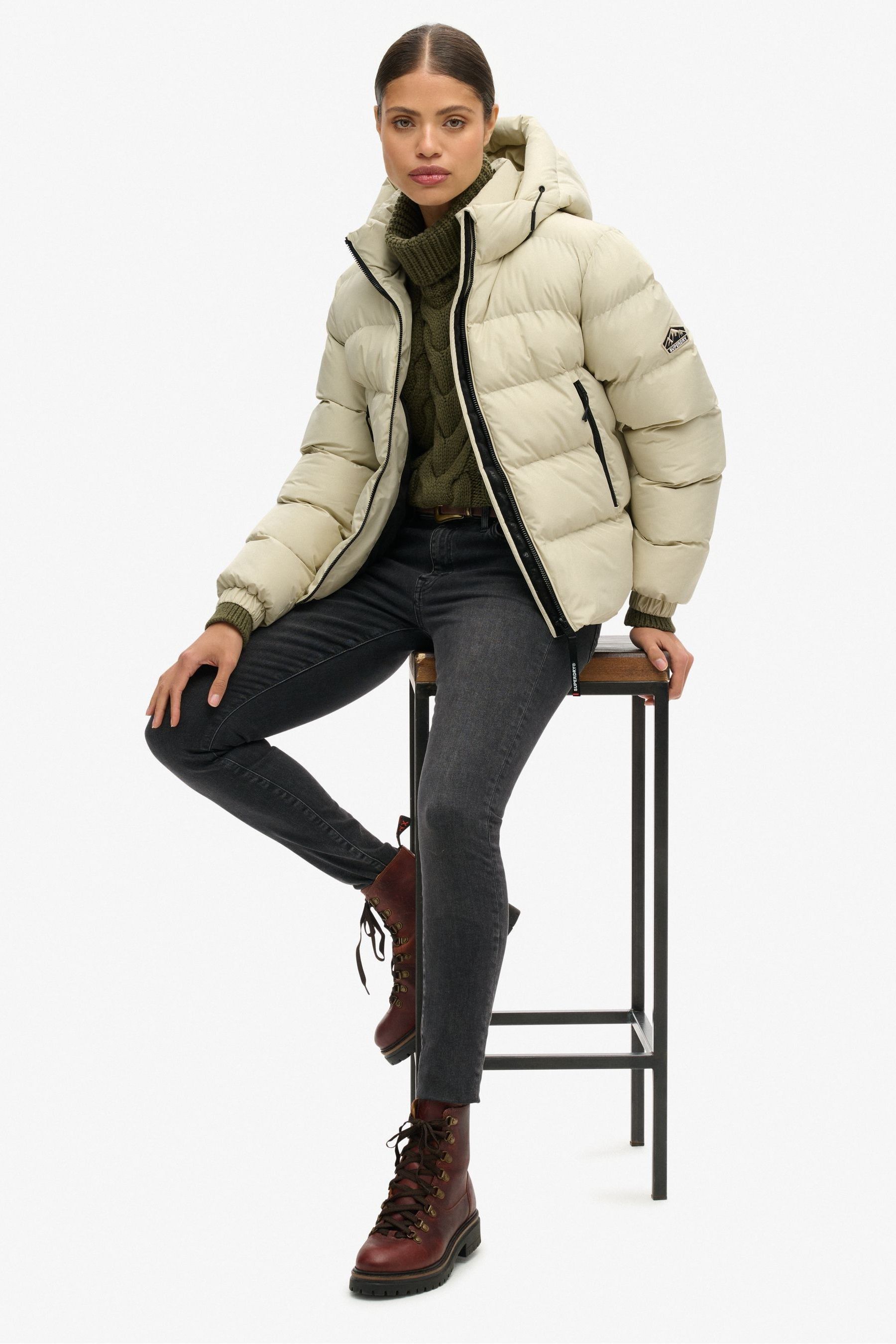 Superdry Hooded Sports Puffer Jacket