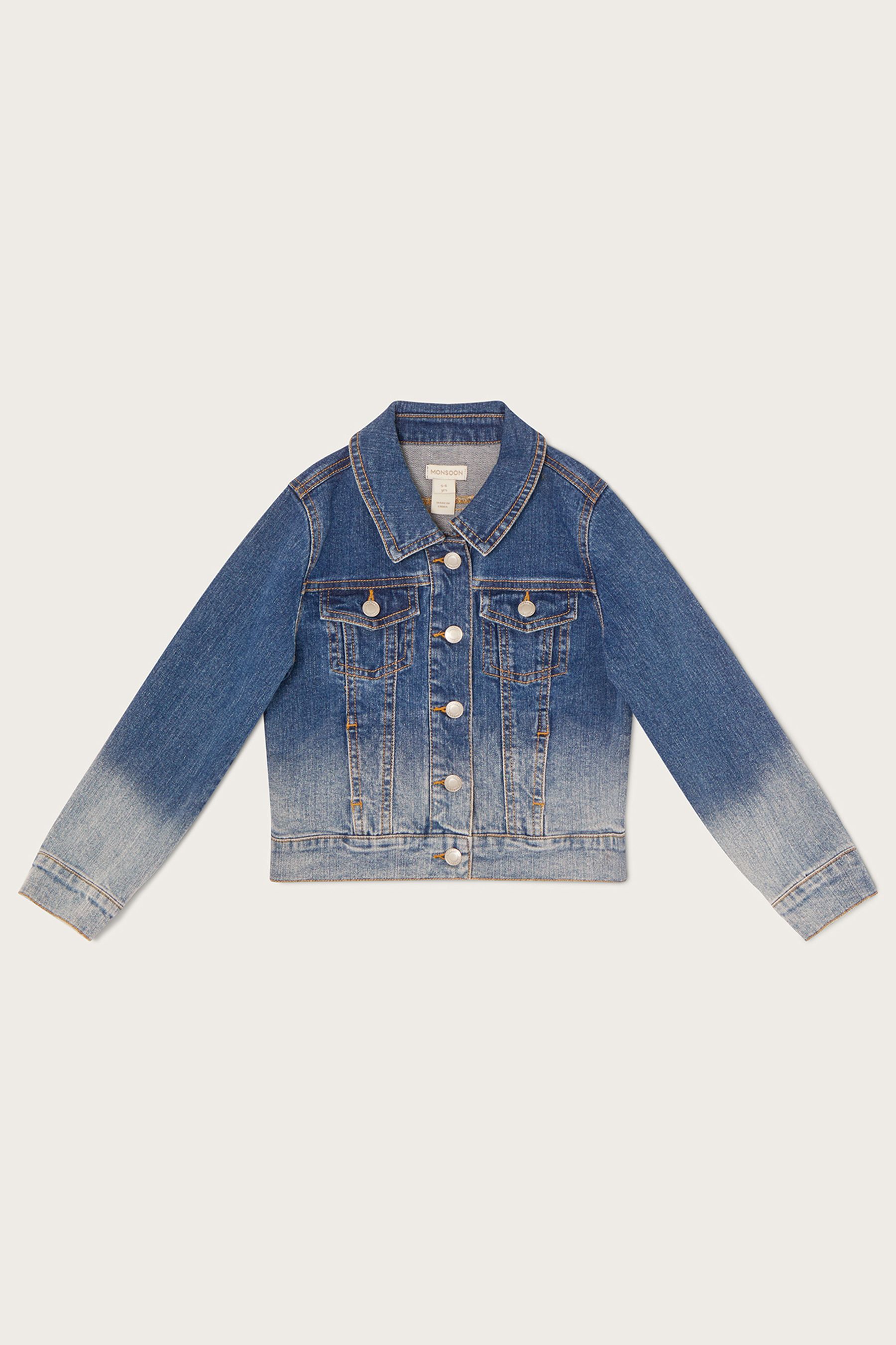 Buy Monsoon Blue Ombre Denim Jacket from Next Luxembourg