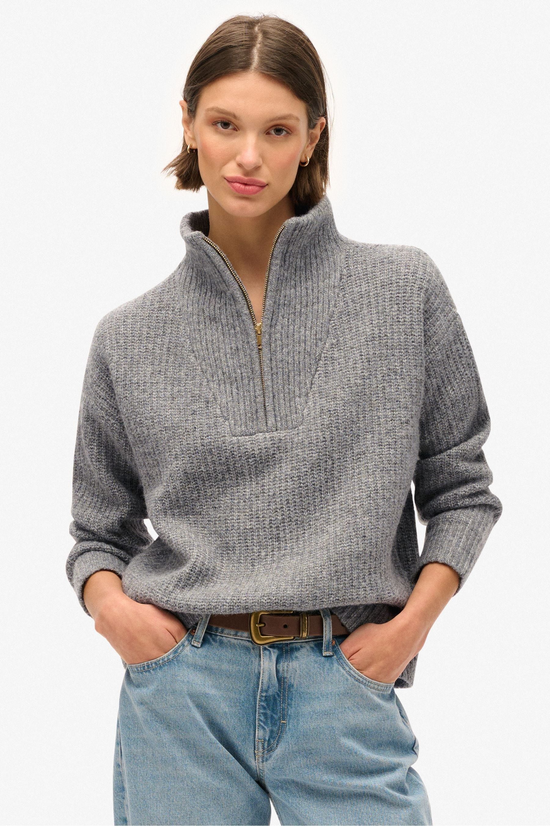 Superdry half zip jumper sales