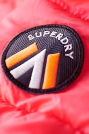 Superdry Hyper Fire Pink Hooded Fuji Quilt Padded Jacket - Image 6 of 6