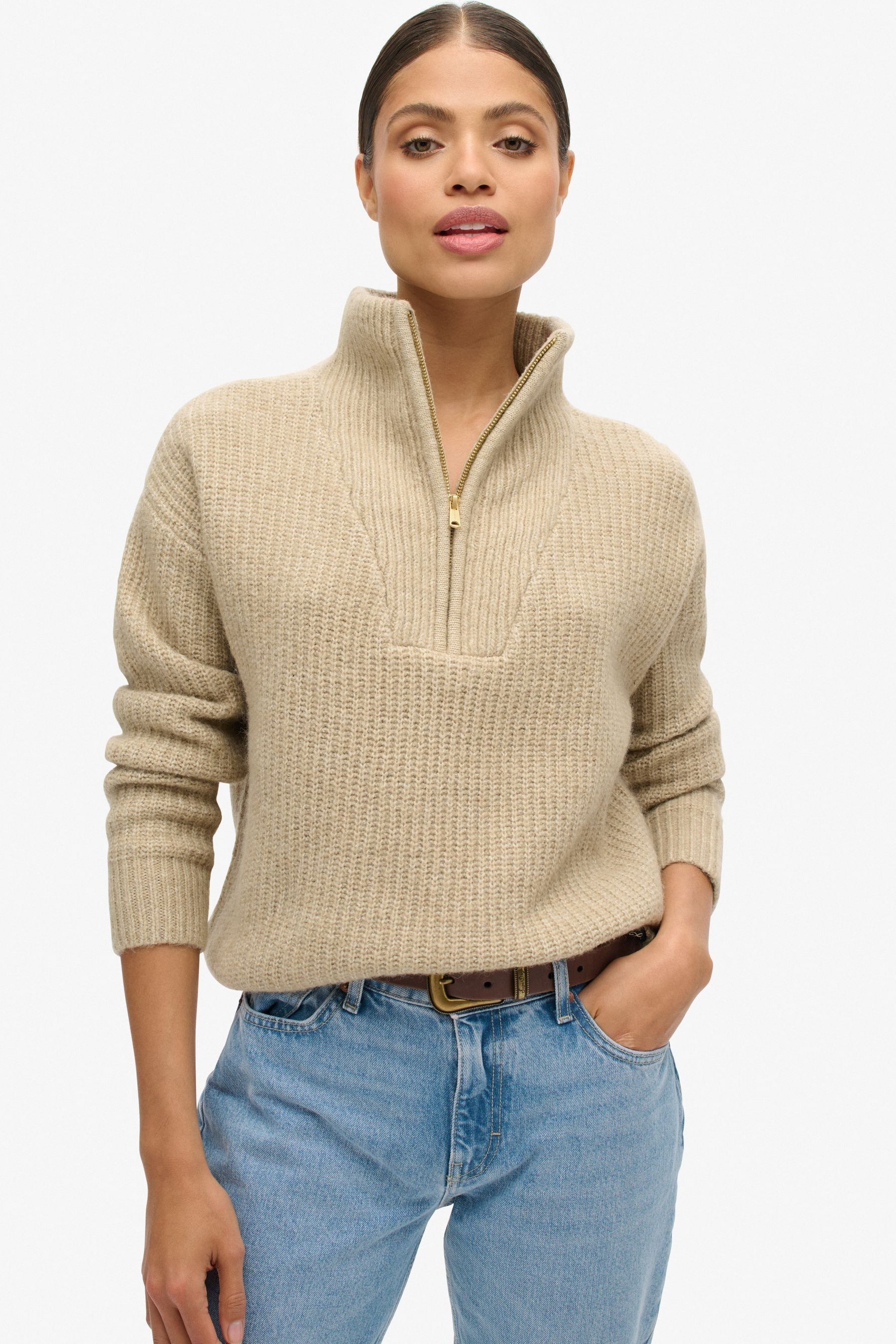 Superdry half zip jumper on sale
