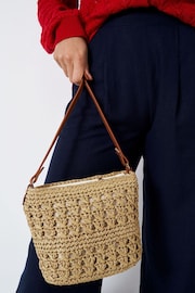 Crew Clothing Company Natural Textured  Beach Bag - Image 3 of 7