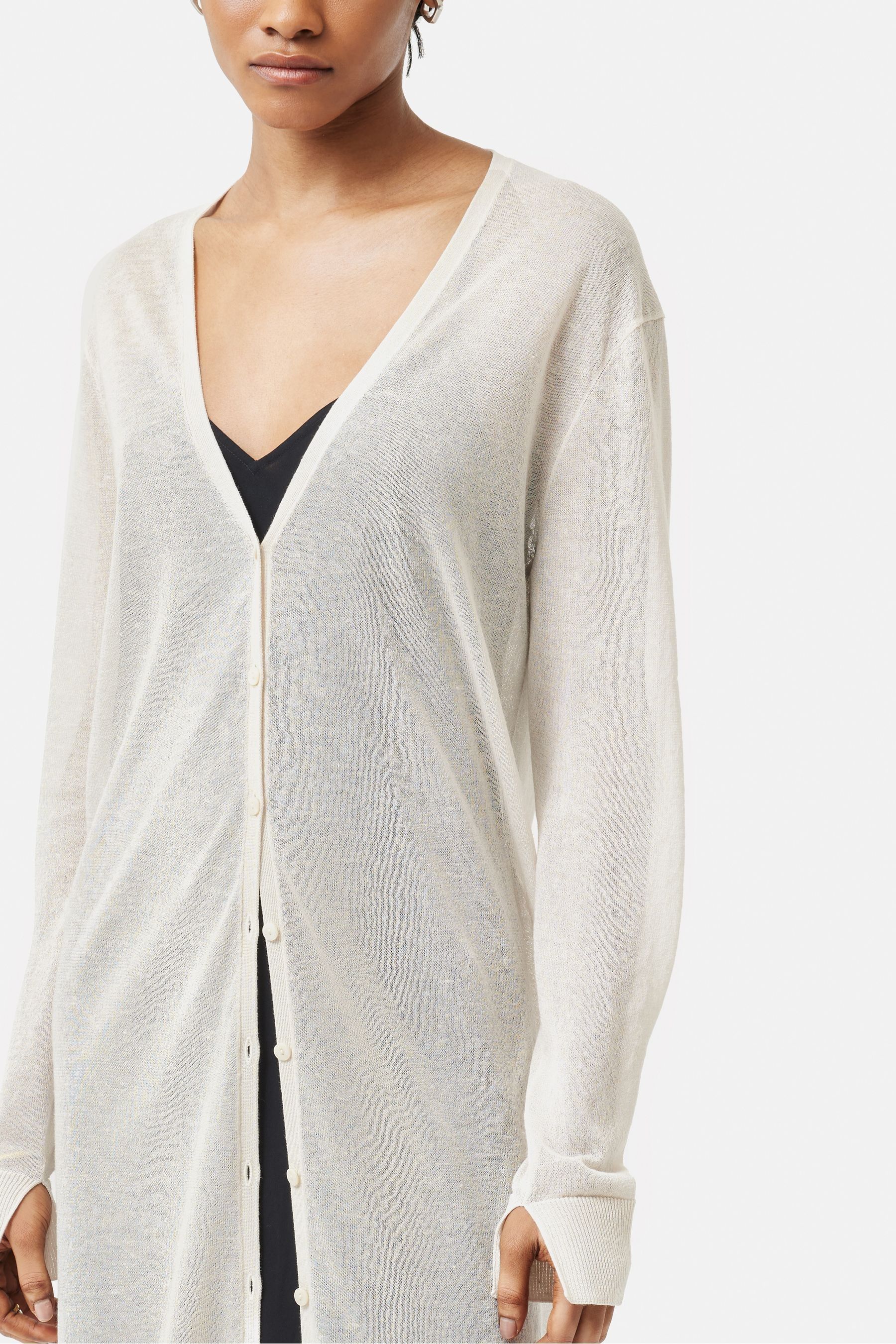 Women's sheer long cardigan store