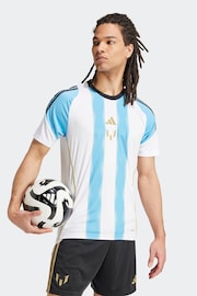 adidas Blue/White Messi Training Jersey - Image 4 of 8