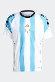 adidas Blue/White Messi Training Jersey - Image 7 of 8