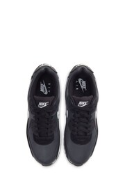Nike Black/White Air Max 90 Trainers - Image 5 of 6