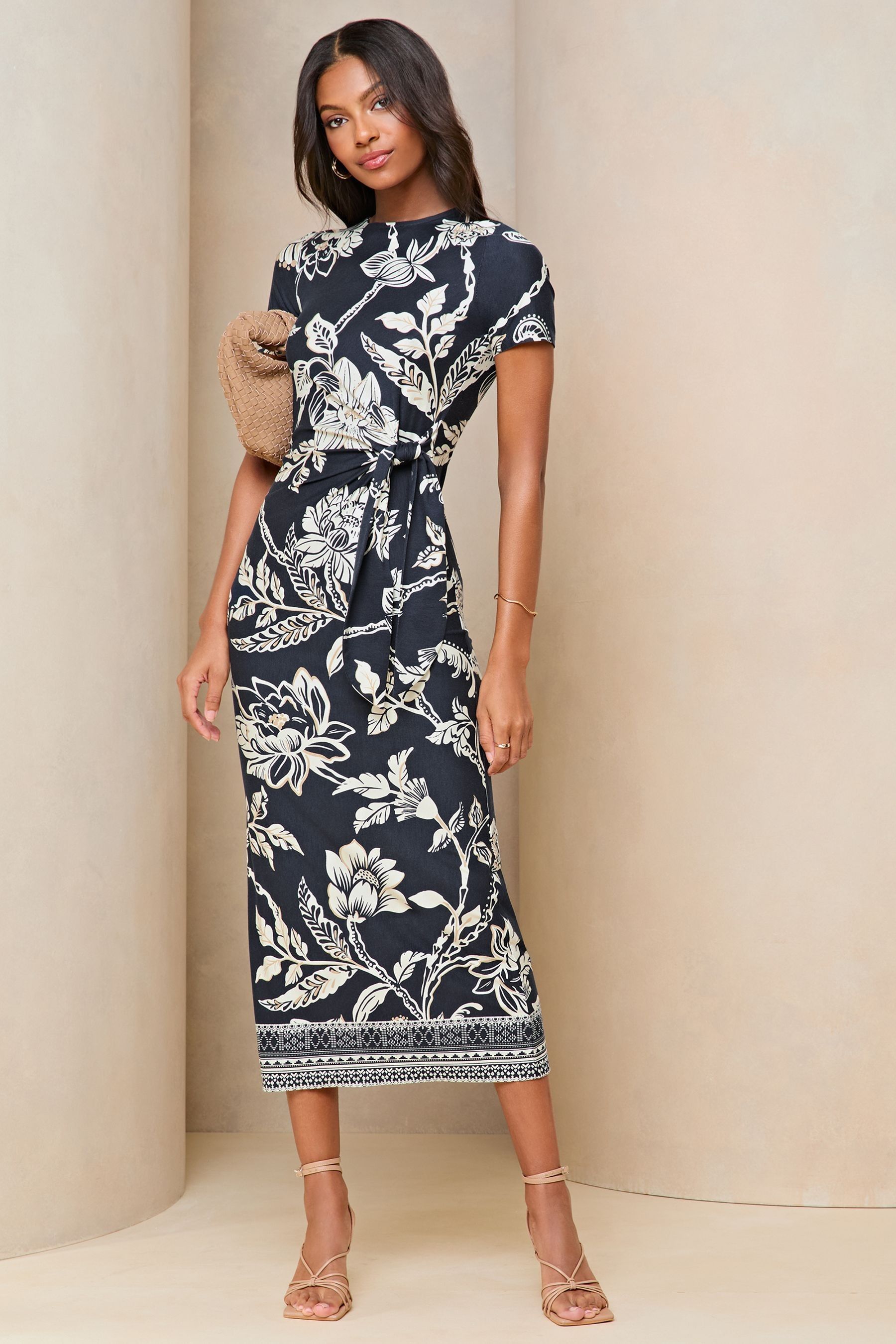 Lipsy london navy dress online