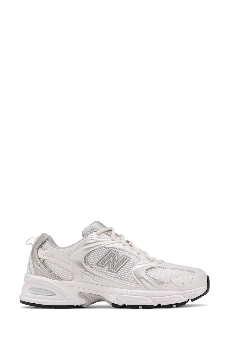 New Balance White/Silver Womens 530 Trainers - Image 3 of 6