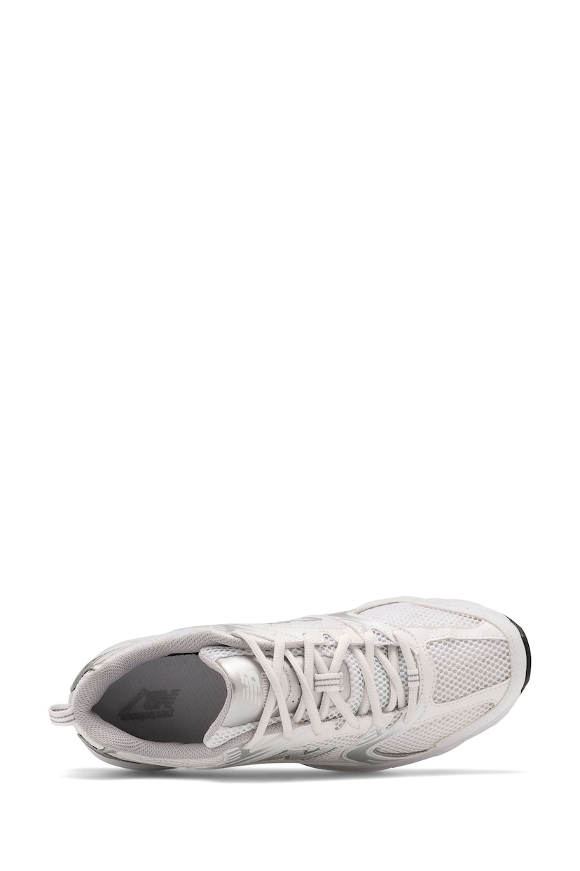 New Balance White/Silver Womens 530 Trainers - Image 5 of 6