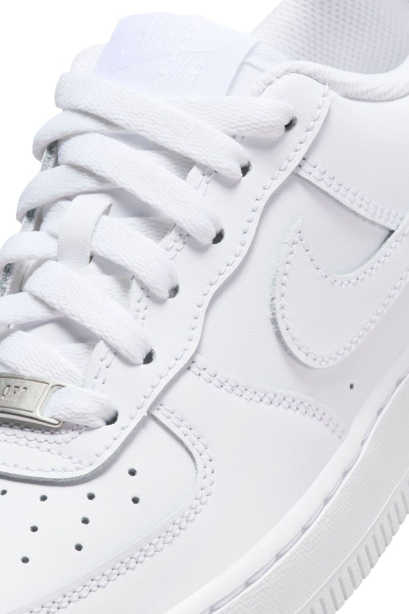 Nike White Air Force 1 Youth Trainers - Image 12 of 13