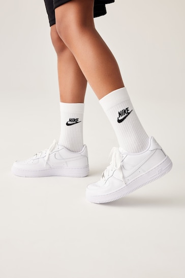 Nike White Air Force 1 Youth Trainers