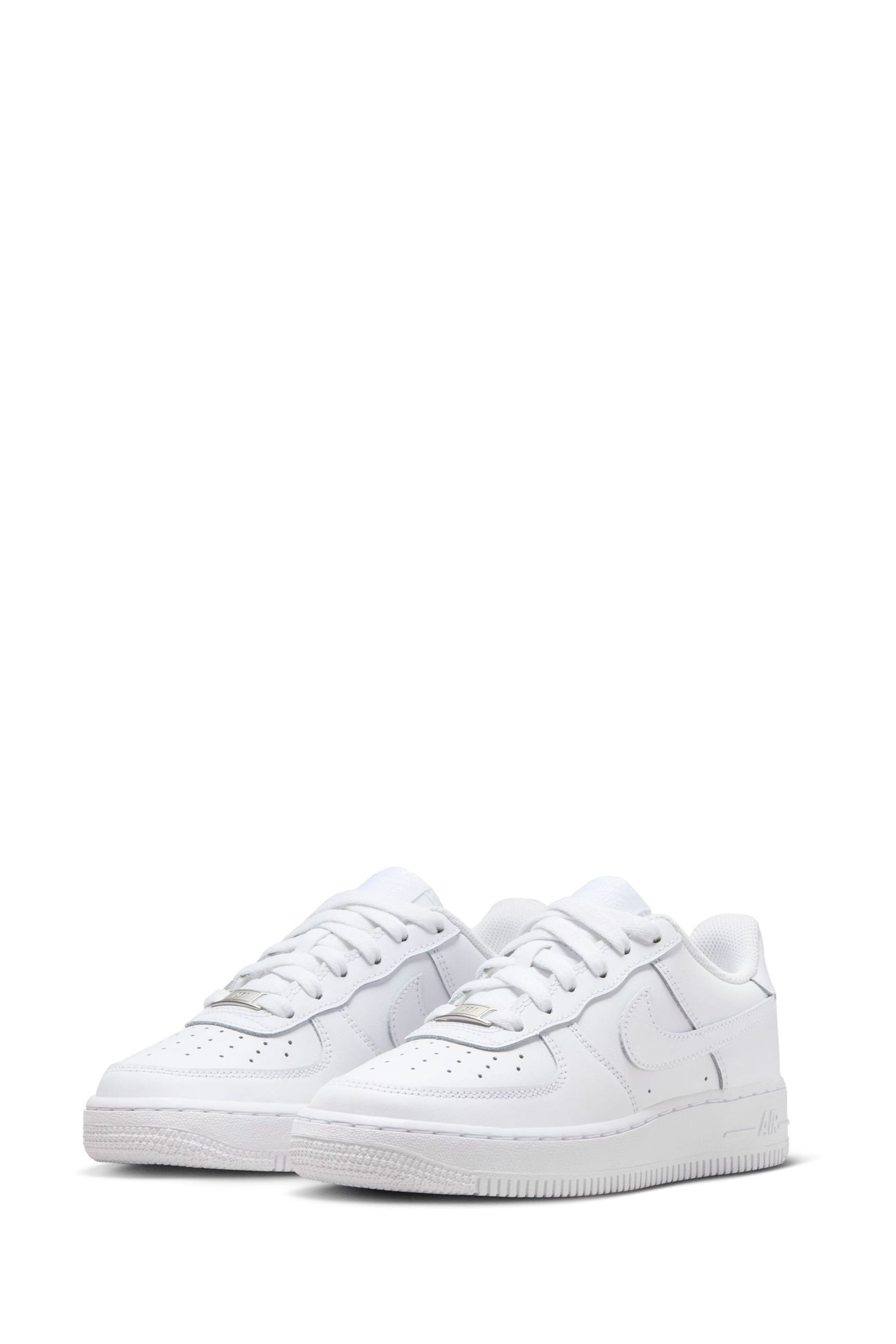 Buy Nike White Air Force 1 Youth Trainers from Next Luxembourg