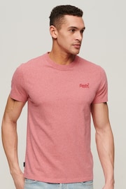 Superdry Pink Vintage Logo Cap Sleeve T-Shirt - Image 1 of 5