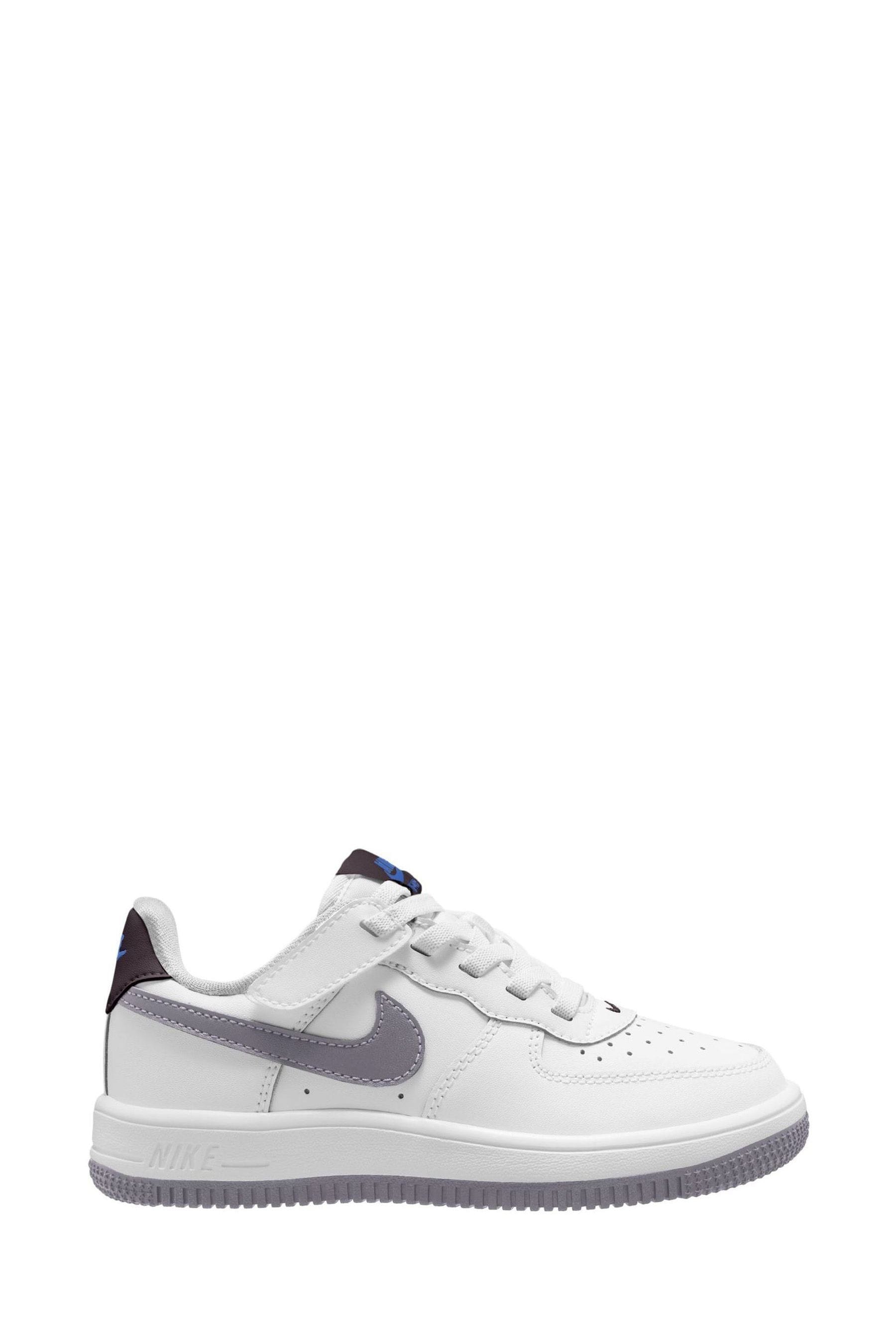 Buy Nike White Silver Junior Air Force 1 Low EasyOn Trainers from the Next UK online shop