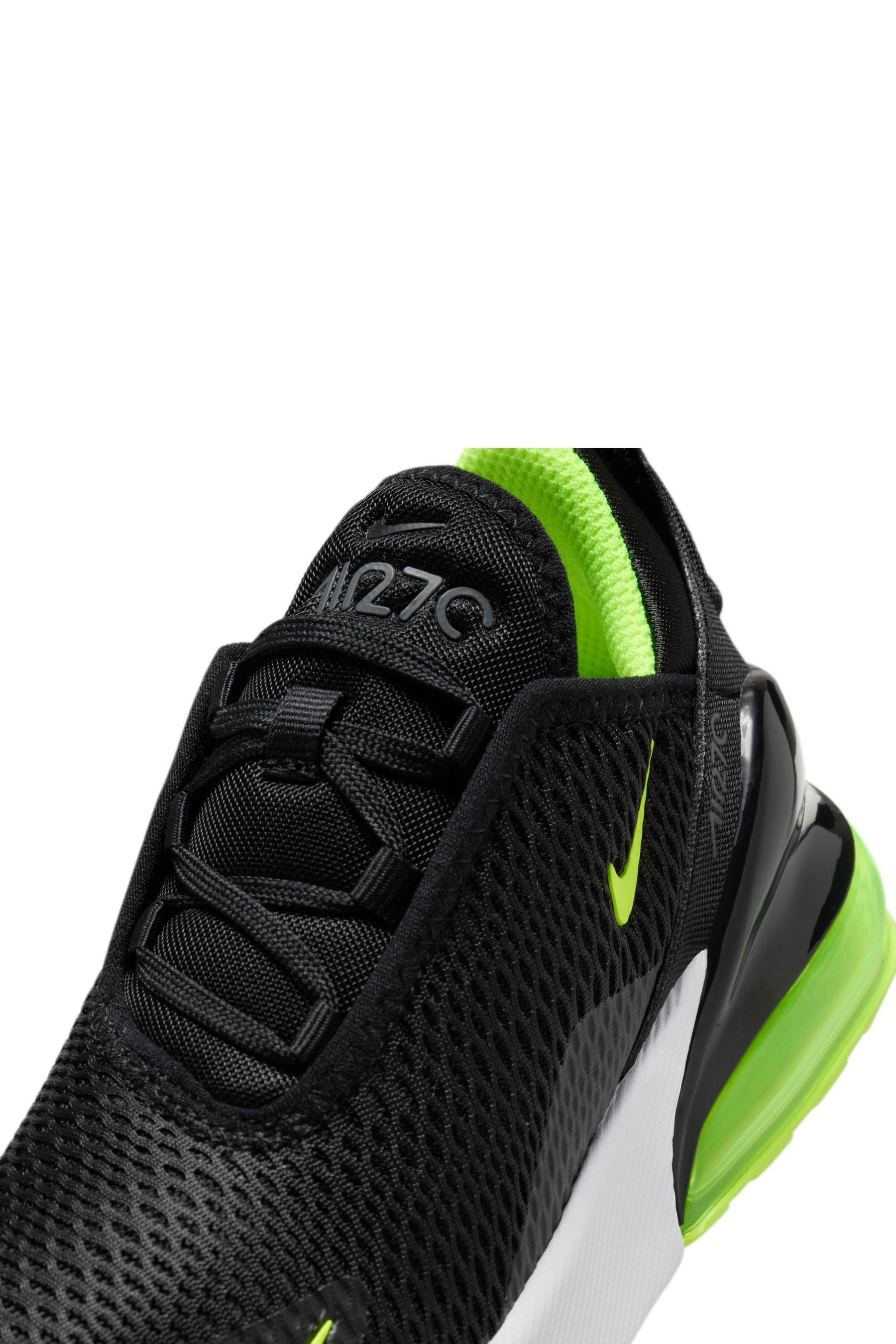 Buy Nike Black Lime Junior Air Max 270 Trainers from Next Luxembourg